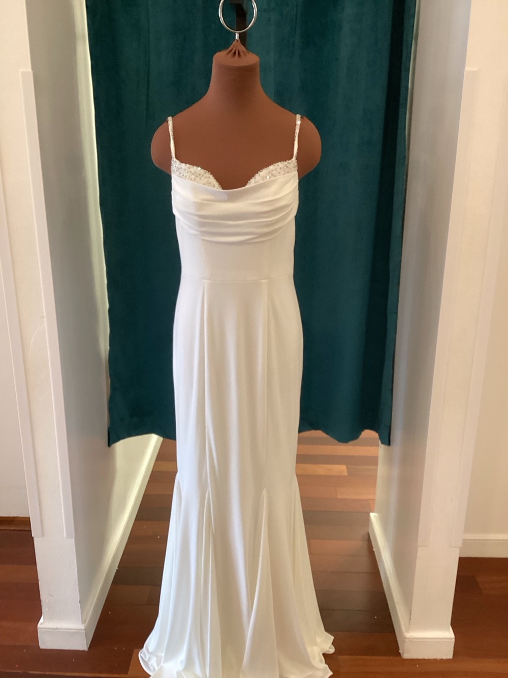 Jovani embellished top fitted gown